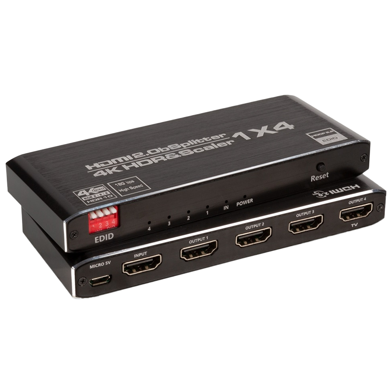 [HDMI1X4-HDR-4K] SPLITTER HDMI 2.0b 1X4 4K HDR HDMI1X4-HDR-4K